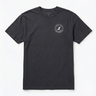 Vintage Black t-shirt with a logo on a white background