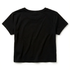 Black t-shirt on a white background
